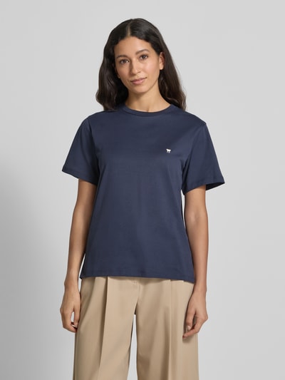Weekend Max Mara Regular fit T-shirt van puur katoen, model 'VENACO' Marineblauw - 4