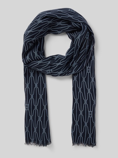 Tommy Hilfiger Schal mit kurzen Fransen Marine 1