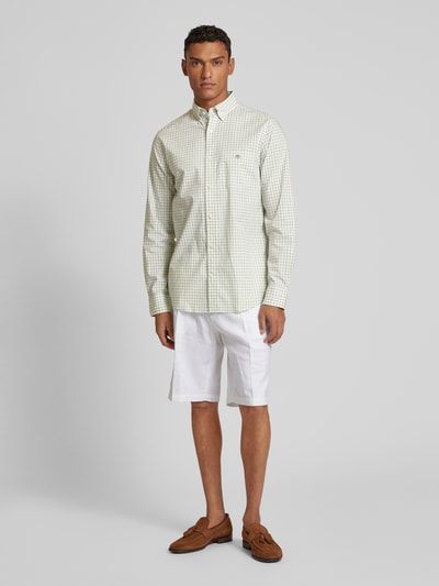 Gant Regular Fit Freizeithemd mit Vichy-Karo Modell 'POPLIN' Hellgruen 1