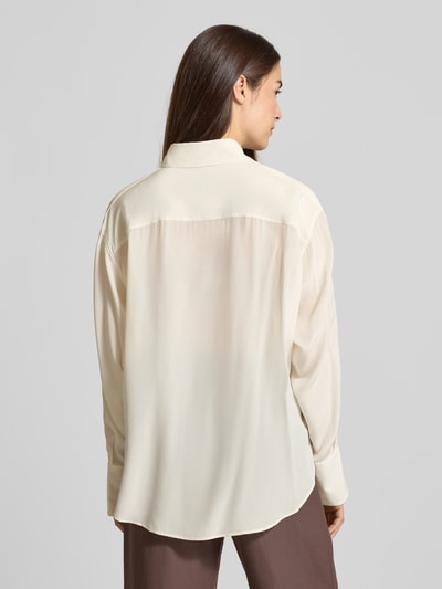 BOSS Relaxed fit blouse van pure zijde, model 'BINALIA' Offwhite - 5