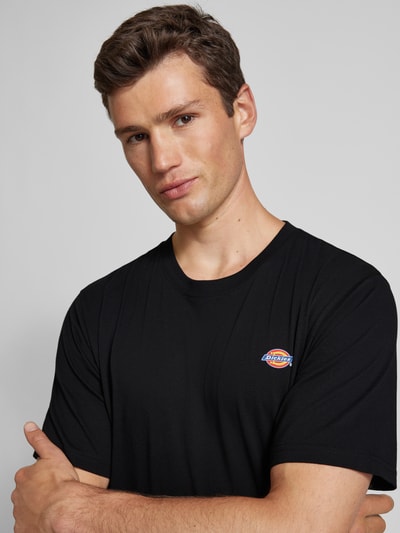 Dickies T-shirt met labelprint, model 'MAPLETON' Zwart - 3