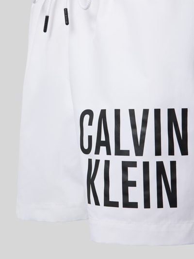 Calvin Klein Underwear Spodenki kąpielowe z nadrukiem z logo Biały 2