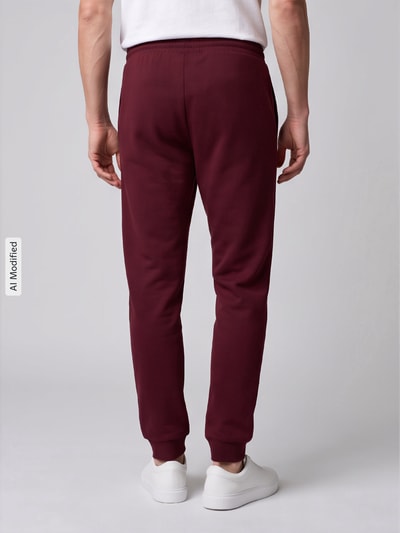 adidas Sportswear Spodnie dresowe o kroju regular fit z mieszanki bawełny model 'FEELCOZY' Ciemnoczerwony 5