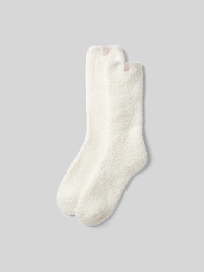 Juvia Socken mit Label-Detail im 2er-Pack Ecru 1