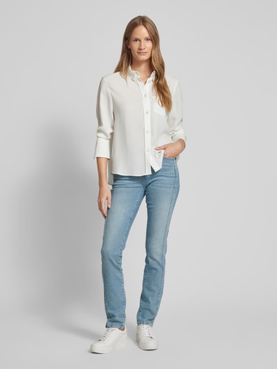 s.Oliver RED LABEL Slim Fit Jeans aus weichem Baumwoll-Mix mit seitlichem Nahtdetail Modell 'BETSY' Hellblau 1