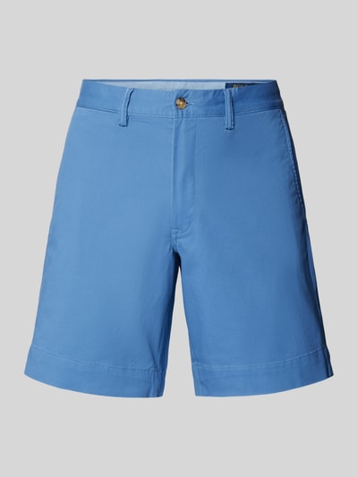 Polo Ralph Lauren Stretch straight fit korte broek met riemlussen, model 'BEDFORD' Blauw - 2