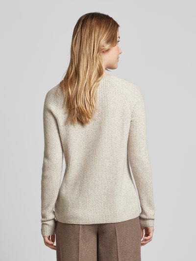 Fynch-Hatton Strickpullover mit V-Ausschnitt Beige Melange 5