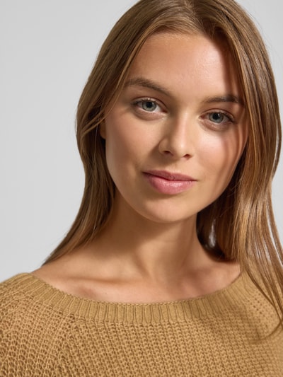 Weekend Max Mara Regular Fit Strickpullover mit Woll-Anteil Modell 'XENO' Camel 3