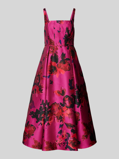 Adrianna Papell Abendkleid mit Karree-Ausschnitt Pink 1