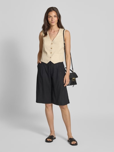 Tom Tailor Slim fit gilet van twill Beige - 1