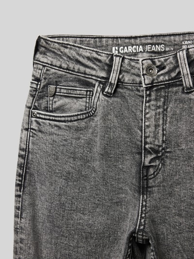 Garcia Wide leg jeans met Franse steekzakken, model 'Ilyano' Middengrijs gemêleerd - 2