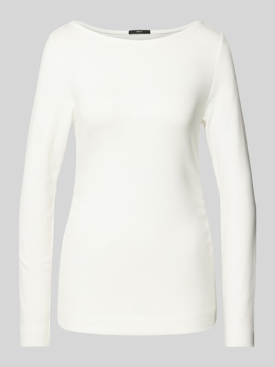 Zero Longsleeve mit U-Boot-Ausschnitt Offwhite 2