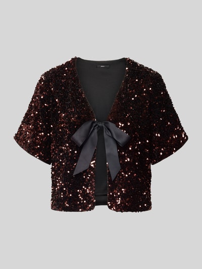 Zero Blouseshirt met pailletten Zwart - 2