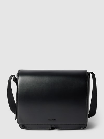 CK Calvin Klein Torba na ramię z nadrukiem z logo model ‘MINIMAL FOCUS’ Czarny 2