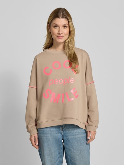 miss goodlife Relaxed fit sweatshirt met ronde hals Zand - 4