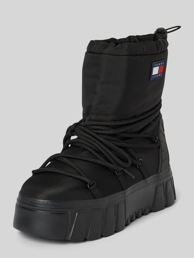 Tommy Jeans Kozaki z naszywką z logo model ‘HYBRID BOOT’ Czarny 1