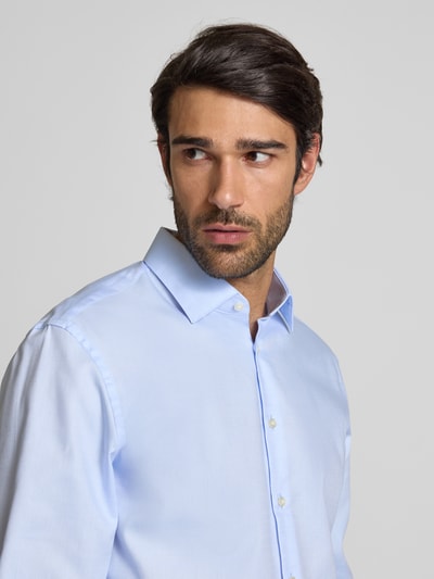 Jake*s Slim Fit Businesshemd mit extra langem Arm Bleu 3