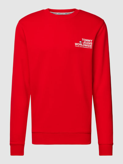 Tommy Jeans Sweatshirt mit Rundhalsausschnitt Modell 'ENTRY GRAPHIC' Rot 2