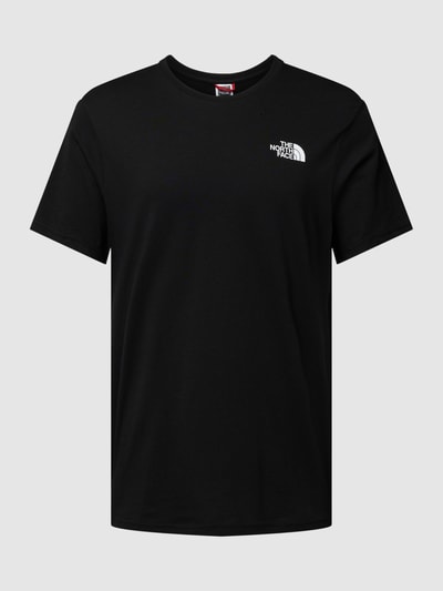 The North Face T-Shirt mit Label-Print Black 2