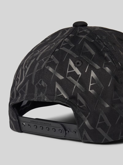ARMANI EXCHANGE Basecap mit Logo-Muster Dunkelgrau 3