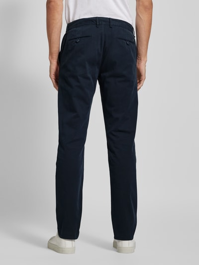 ALBERTO Stoffen broek met Franse steekzakken, model 'Lou' Marineblauw - 5