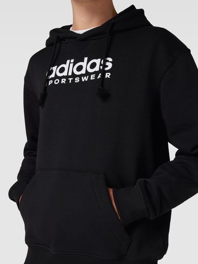 ADIDAS SPORTSWEAR Bluza z kapturem i nadrukiem z logo model ‘ALL SZN’ Czarny 3