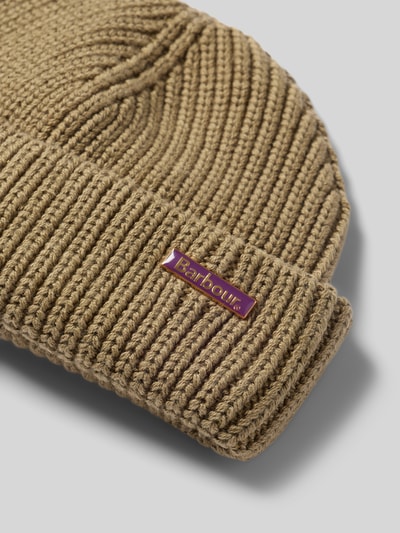 Barbour Beanie aus Baumwoll-Woll-Mix Sand 2