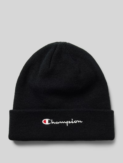 CHAMPION Mütze mit Label-Stitching Black 1