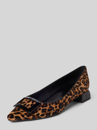 Högl Pumps van leer in dierenlook Cognac - 1