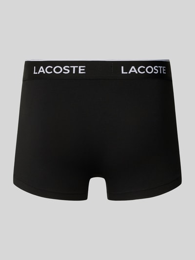 Lacoste Trunks mit elastischem Label-Bund im 3er-Pack Black 3