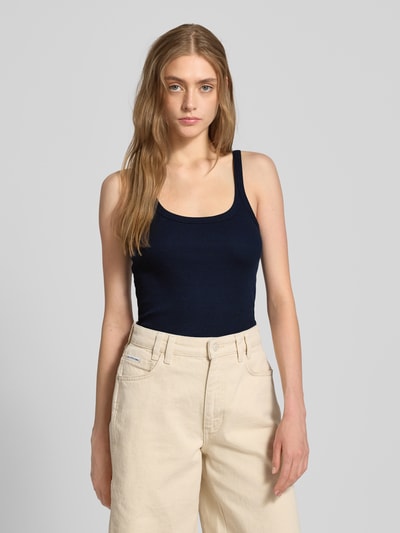 WEEKDAY Tanktop in Ripp-Optik Dunkelblau 4