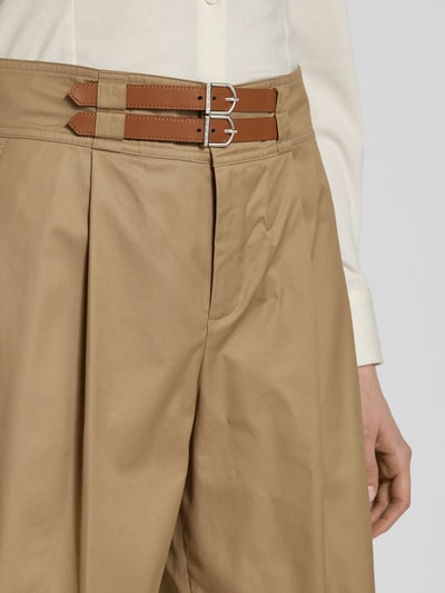 Lauren Ralph Lauren Relaxed Fit Shorts mit Bundfalten Modell 'GAVRELL' Camel 3