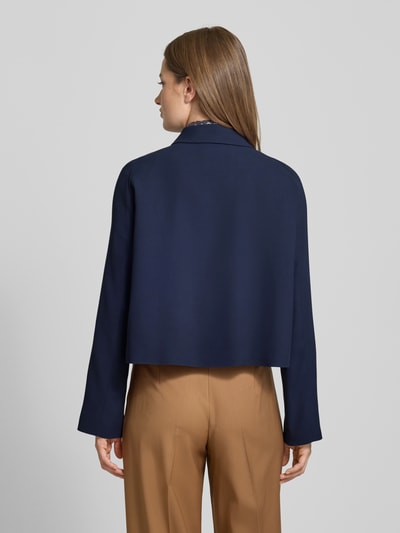 BOSS Żakiet krótki o kroju regular fit z czystej wiskozy Granatowy 5