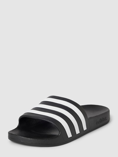 ADIDAS SPORTSWEAR Slippers met labeltypische strepen, model 'ADILETTE AQUA' Zwart - 1