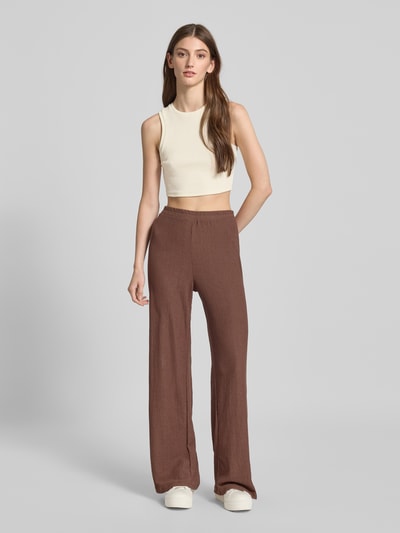 Only Slim fit korte tops van katoenmix, model 'VILMA' Offwhite - 1