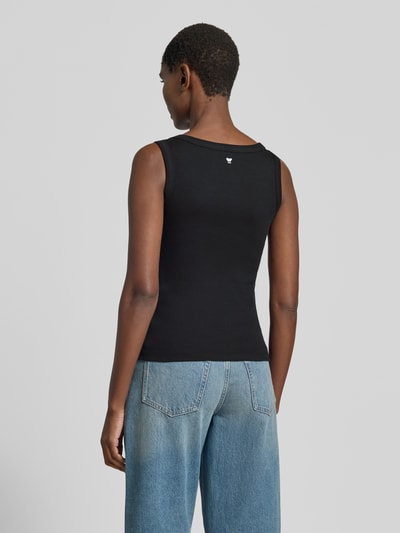 Weekend Max Mara Slim Fit Tank Top aus Baumwoll-Mix Modell 'MULTIC' Black 5