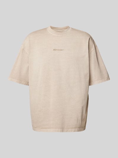 Pegador Boxy Fit T-Shirt mit Label-Stitching Beige 2