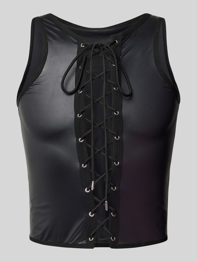 WOH Tanktop mit Schnürung Modell 'Night Universe' Black 1