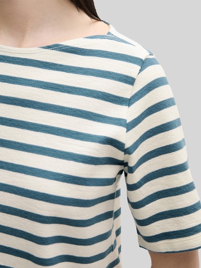 Marc O'Polo Relaxed Fit T-Shirt aus reiner Baumwolle Petrol 3