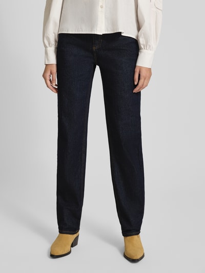 VILA Straight leg jeans in 5-pocketmodel, model 'KELLY' Donkerblauw - 4