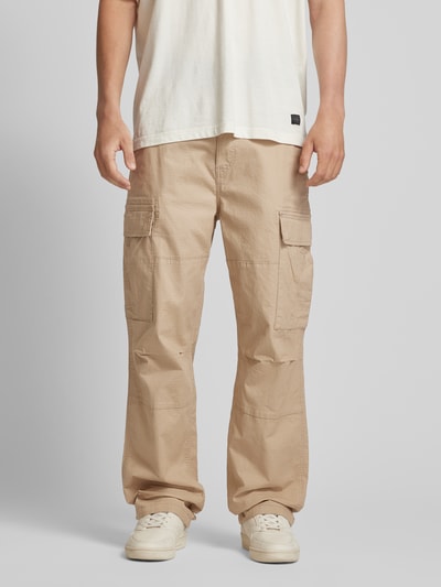 Only & Sons Loose fit cargobroek met riemlussen, model 'RAY LIFE' Beige - 4