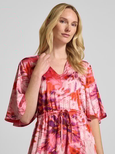 B.Young Maxikleid mit Bindegürtel Modell 'FARINELA' Hellrot 3