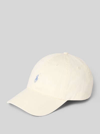 Produktfoto, Basecap aus reiner Baumwolle von Polo Ralph Lauren in Optik: Unifarben, Logo-Stitching, eingestickte Luftlöcher, Twill