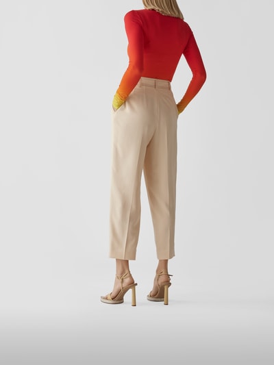 See by Chloé Bundfaltenhose mit Kontrastnähten Beige 5