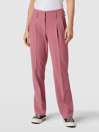 MORE & MORE Bundfaltenhose mit Leistentaschen Rosa 4