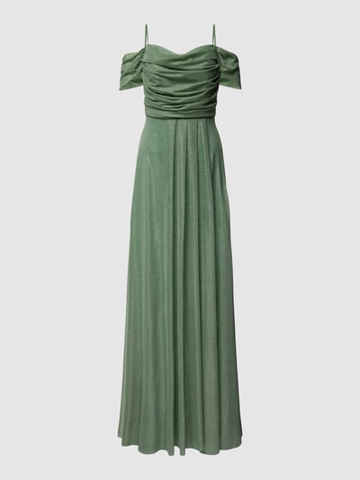 TROYDEN COLLECTION Abendkleid mit Raffungen Mint 2