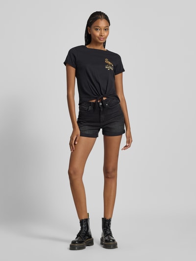 Only Relaxed Fit Jeansshorts aus Baumwoll-Mix Modell 'JOSEPHINE' Black 1
