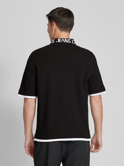 Versace Jeans Couture Poloshirt mit Label-Print Black 5