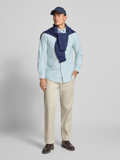 Polo Ralph Lauren Custom fit vrijetijdsoverhemd met button-downkraag Lichtgroen - 1