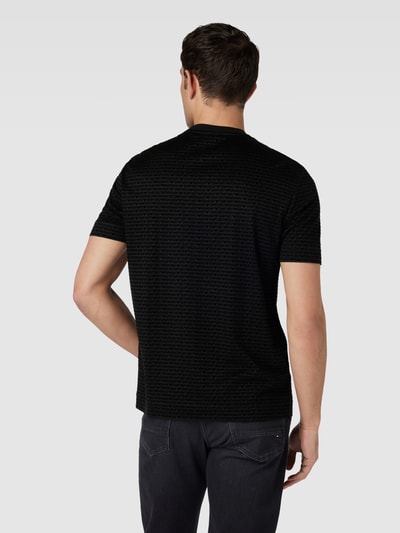 Emporio Armani T-Shirt mit Allover-Label-Motiv Black 5